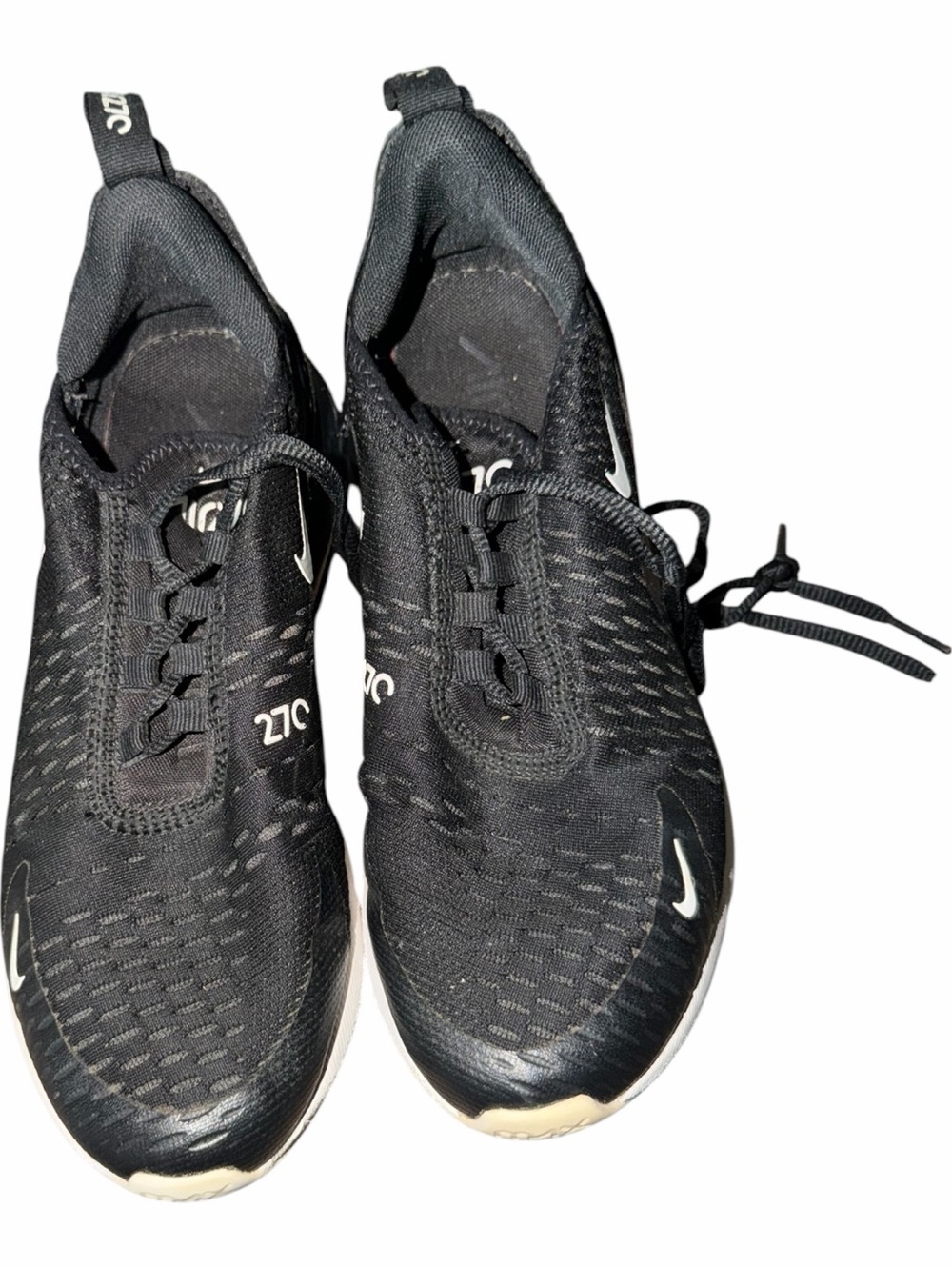 Nike Men’s Black Athletic Running Shoes with White Accents